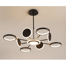 VESTA 369 LUSTER LED 76W 3000K CRNA