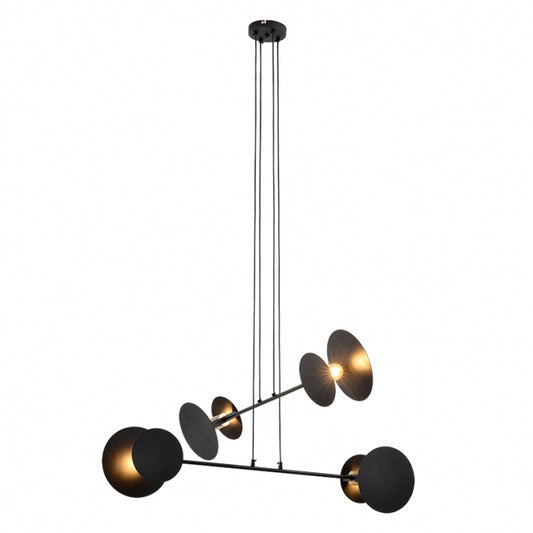 VESTA 411 LUSTER 4*E27 MAT CRNA