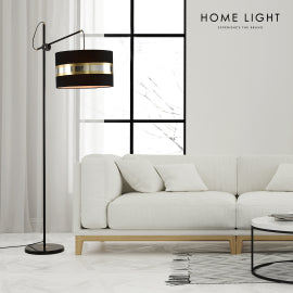 VESTA 418 PODNA LAMPA 1*E27 CRNA/SILVER