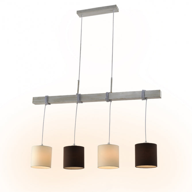 VESTA 435 LUSTER 4XE27 BELA/CRNA