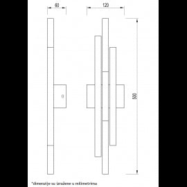 VESTA 474 ZIDNA LAMPA 12W 3000K BRUSENO ZLATO
