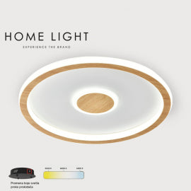 VESTA 523 PLAFONSKA SVETILJKA 40W 3000/4500/6000K SVETLO DRVO (O 400)