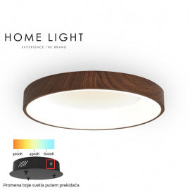 VESTA 527 PLAFONSKA SVETILJKA 29W 3000/4500/6000K TAMNO DRVO (O 460)