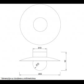 VESTA 535 PLAFONSKA SVETILJKA 8W 3000/4500/6000K SVETLO DRVO/BELA