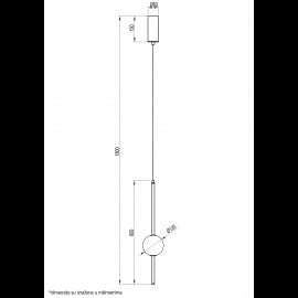 VESTA 536 VISILICA 1*G9 MESING