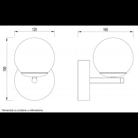 VESTA 540 ZIDNA SVETILJKA 7W 3000K CRNA/MESING