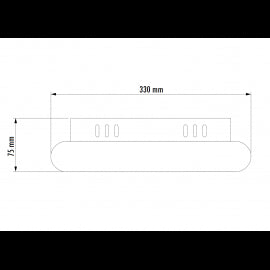 VESTA 611 PLAFONSKA SVETILJKA 20W 3000K BELA