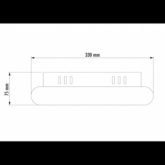 VESTA 611 PLAFONSKA SVETILJKA 20W 3000K BELA