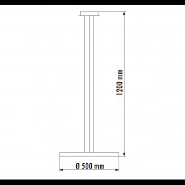 VESTA 617 VISILICA 40W 3000K SIVA/BRAON