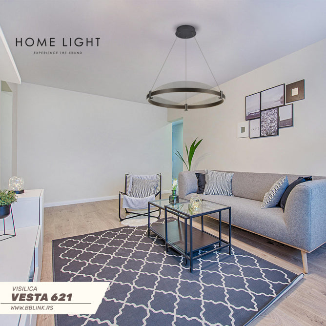 VESTA 621 LUSTER 80W 3000K BRAON/SIVA