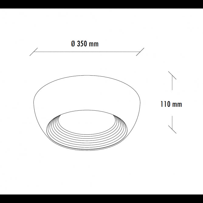 VESTA 624 PLAFONSKA SVETILJKA 24W 3000K CRNA/ZLATO