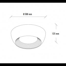 VESTA 625 PLAFONSKA SVETILJKA 40W 3000K BELA/ZLATO