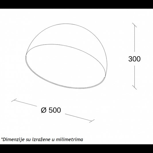 VESTA 627 PLAFONSKA SVETILJKA 36W 3000K BELA/DRVO