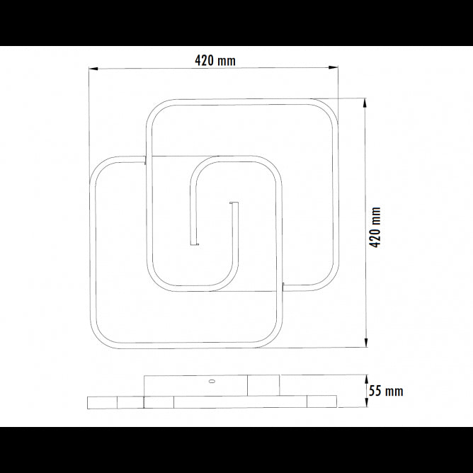 VESTA 633 PLAFONSKA SVETILJKA 40W 3000/4000/5700K BELA