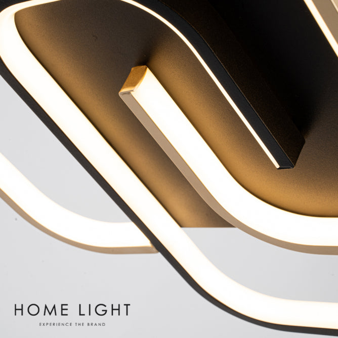 VESTA 633 PLAFONSKA SVETILJKA 40W 3000/4000/5700K CRNA/ZLATO