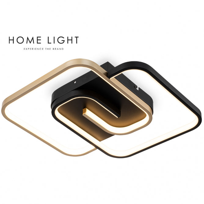 VESTA 633 PLAFONSKA SVETILJKA 40W 3000/4000/5700K CRNA/ZLATO