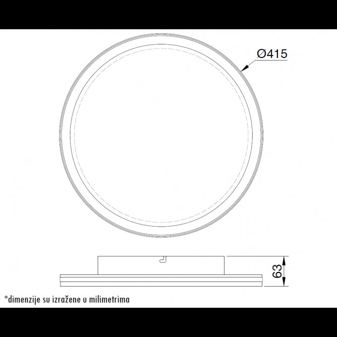 VESTA 643 PLAFONSKA SVETILJKA 24W 3000/4000/6000K