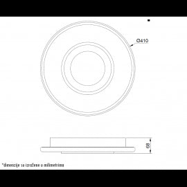 VESTA 647 PLAFONSKA SVETILJKA 30W 3000/4000/6000K