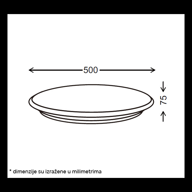 VESTA 663 PLAFONSKA SVETILJKA 24W/48W CCT