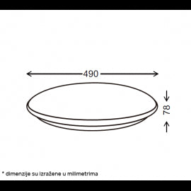 VESTA 664 PLAFONSKA SVETILJKA 24W/48W CCT