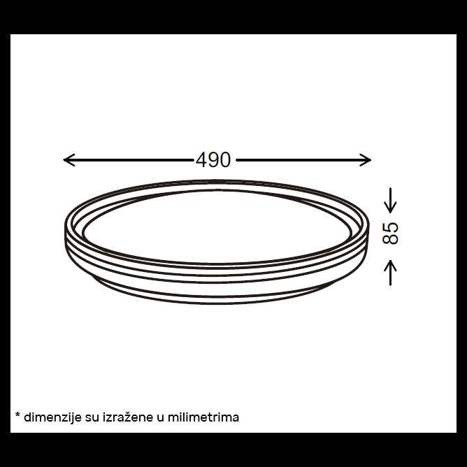 VESTA 665 PLAFONSKA SVETILJKA 24W/48W CCT