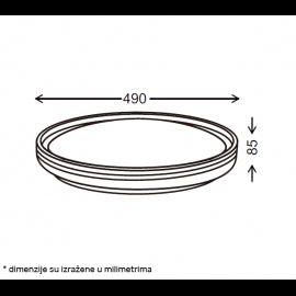 VESTA 665 PLAFONSKA SVETILJKA 24W/48W CCT