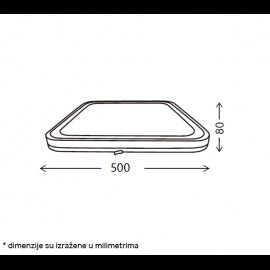 VESTA 666 PLAFONSKA SVETILJKA 24W/48W CCT