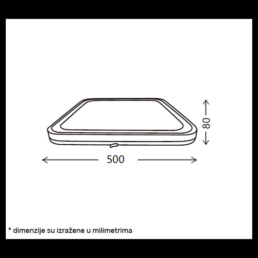 VESTA 666 PLAFONSKA SVETILJKA 24W/48W CCT