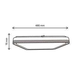 VESTA 668 PLAFONSKA SVETILJKA 24W/48W CCT