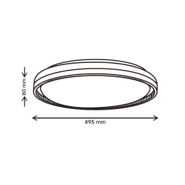 VESTA 669 PLAFONSKA SVETILJKA 24W/48W CCT