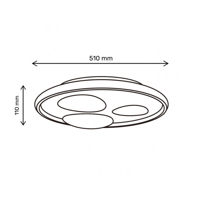 VESTA 671 PLAFONSKA SVETILJKA 36W CCT