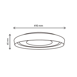 VESTA 672 PLAFONSKA SVETILJKA 36W CCT