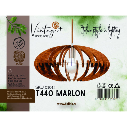 VINTAGE MARLON T440 VISILICA 1*E27 (O 440 mm, h-230 mm) - SKU01014