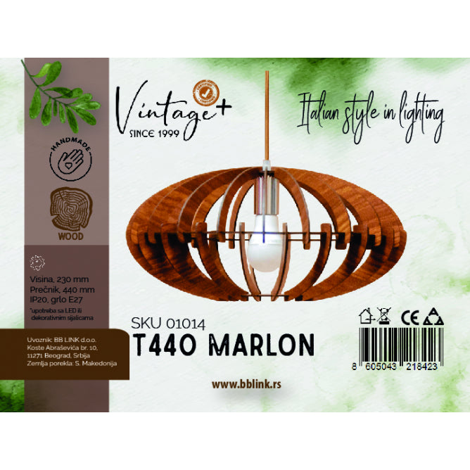 VINTAGE MARLON T440 VISILICA 1*E27 (O 440 mm, h-230 mm) - SKU01014