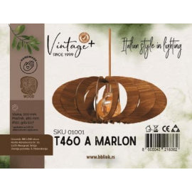 VINTAGE MARLON T460A VISILICA 1*E27 (O 460 mm, h-200 mm) - SKU01001
