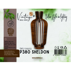 VINTAGE SHELDON P380 PODNA LAMPA 10W 3000K (O 380 mm, h-820 mm) - SKU01503