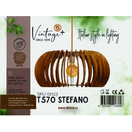 VINTAGE STEFANO T570 VISILICA 1*E27 (O 570 mm, h-280 mm) - SKU02113