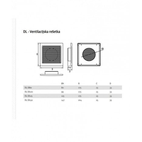 ZALUZINA DL/FI 100RW